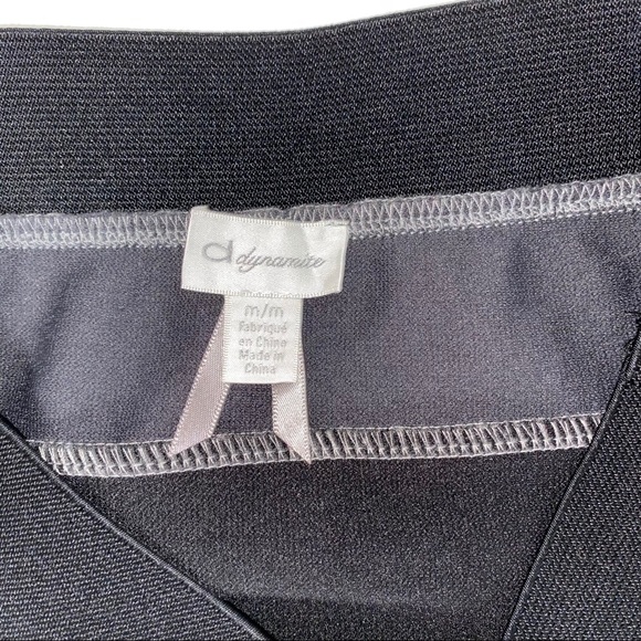 DYNAMITE BLACK & GREY WOMENS SHORT PENCIL SKIRT - Picture 3 of 6